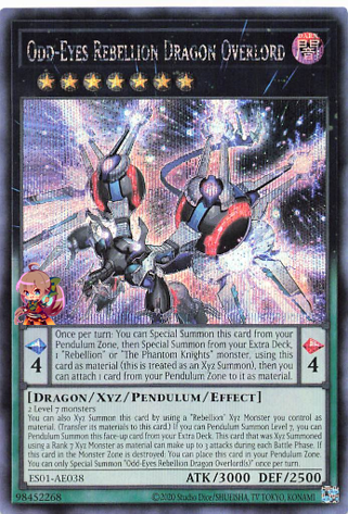 Odd-Eyes Rebellion Dragon Overlord [ES01-AE038-SCR]