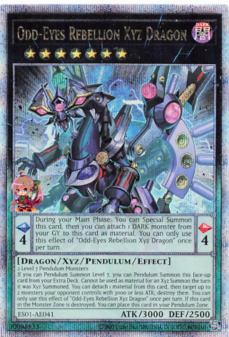 Odd-Eyes Rebellion Xyz Dragon [ES01-AE041-QCSCR]