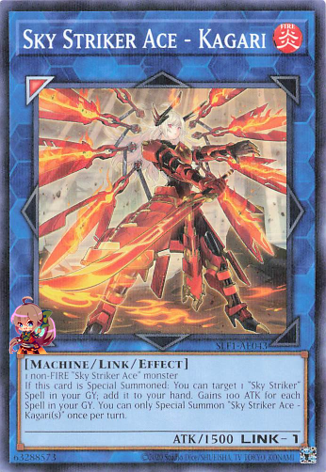 Sky Striker Ace - Kagari (alternate art) [SLF1-AE043-NPR]