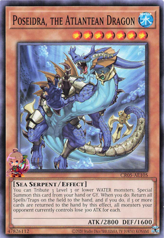 Poseidra, the Atlantean Dragon [CR05-AE105-C]