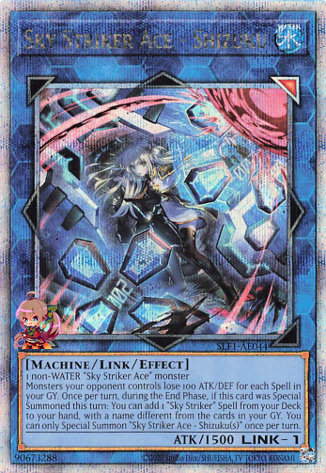 Sky Striker Ace - Shizuku (alternate art) [SLF1-AE044-QCSCR]