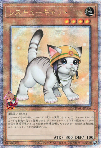 Rescue Cat (alternate artwork) [QCAC-JP006-AAW-QCSCR]