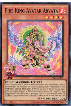 Fire King Avatar Arvata [CR04-AE189-SR]