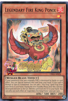 Legendary Fire King Ponix [CR04-AES26-UR]