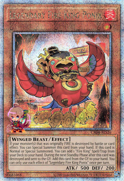 Legendary Fire King Ponix [CR04-AES26-QCSCR]