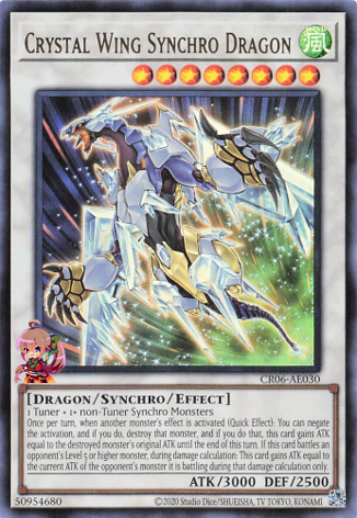 Crystal Wing Synchro Dragon [CR06-AE030-UR]