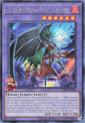 Evil HERO Inferno Wing - Backfire [SUDA-AE032-SCR]