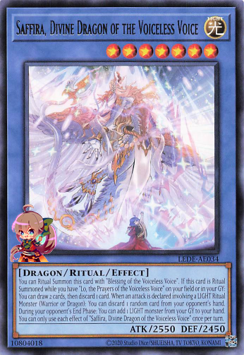 Saffira, Divine Dragon of the Voiceless Voice [LEDE-AE034-R]