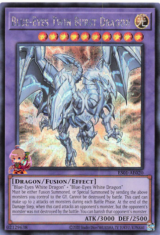 Blue-Eyes Twin Burst Dragon [ES01-AE020-SCR]