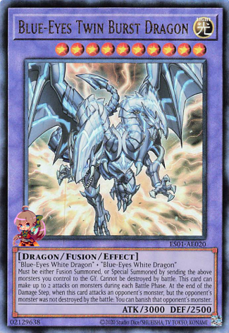 Blue-Eyes Twin Burst Dragon [ES01-AE020-UTR]