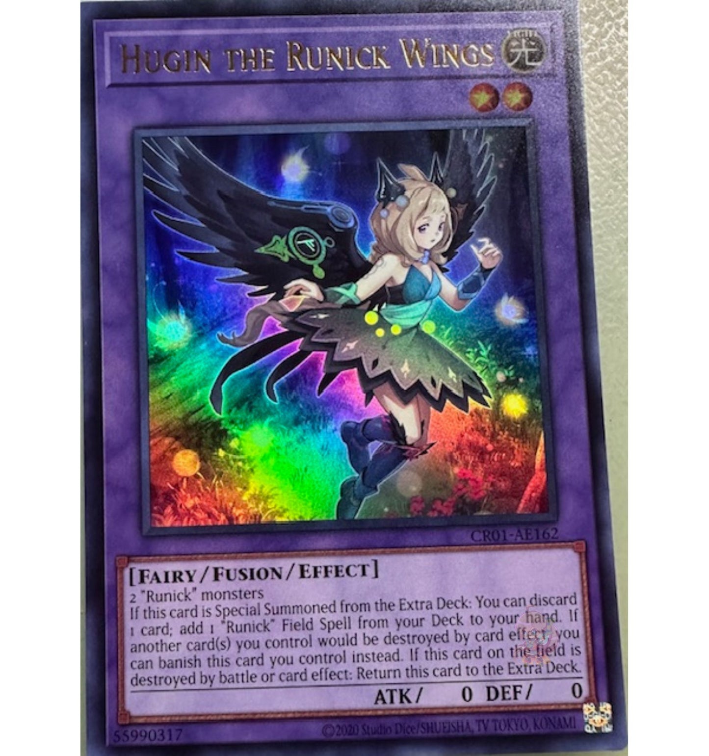 Hugin the Runick Wings [CR01-AE162-UR]